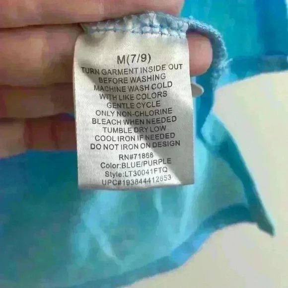 Pink Floyd The Dark Side of The Moon Tie Dye Crop T-Shirt - Picture 4 of 5